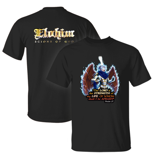 PSALM 27 POWER-UP T-SHIRT - Benel (Unisex, Front Print)
